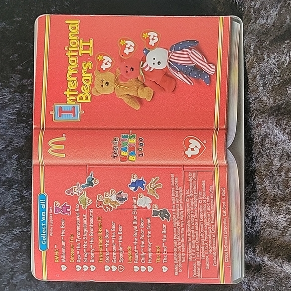 TY 2000 McDonald's Teenie Beanie International Bears II Spangle the Bear - Picture 4 of 6